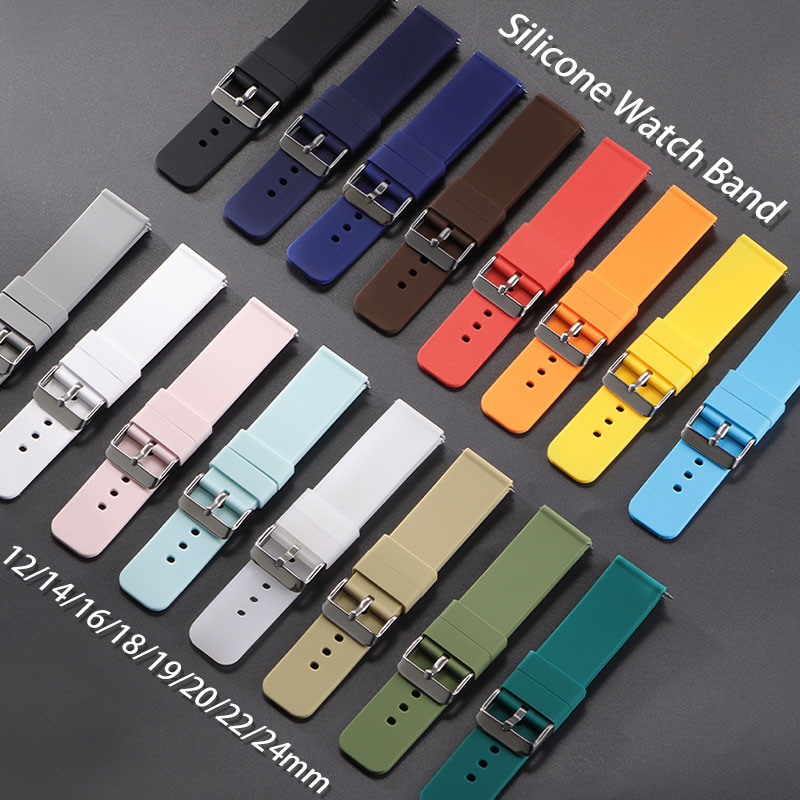 Canvas Strap Watch - シリコーンストラップ 12 ミリメートル 14 ミリメートル 16
