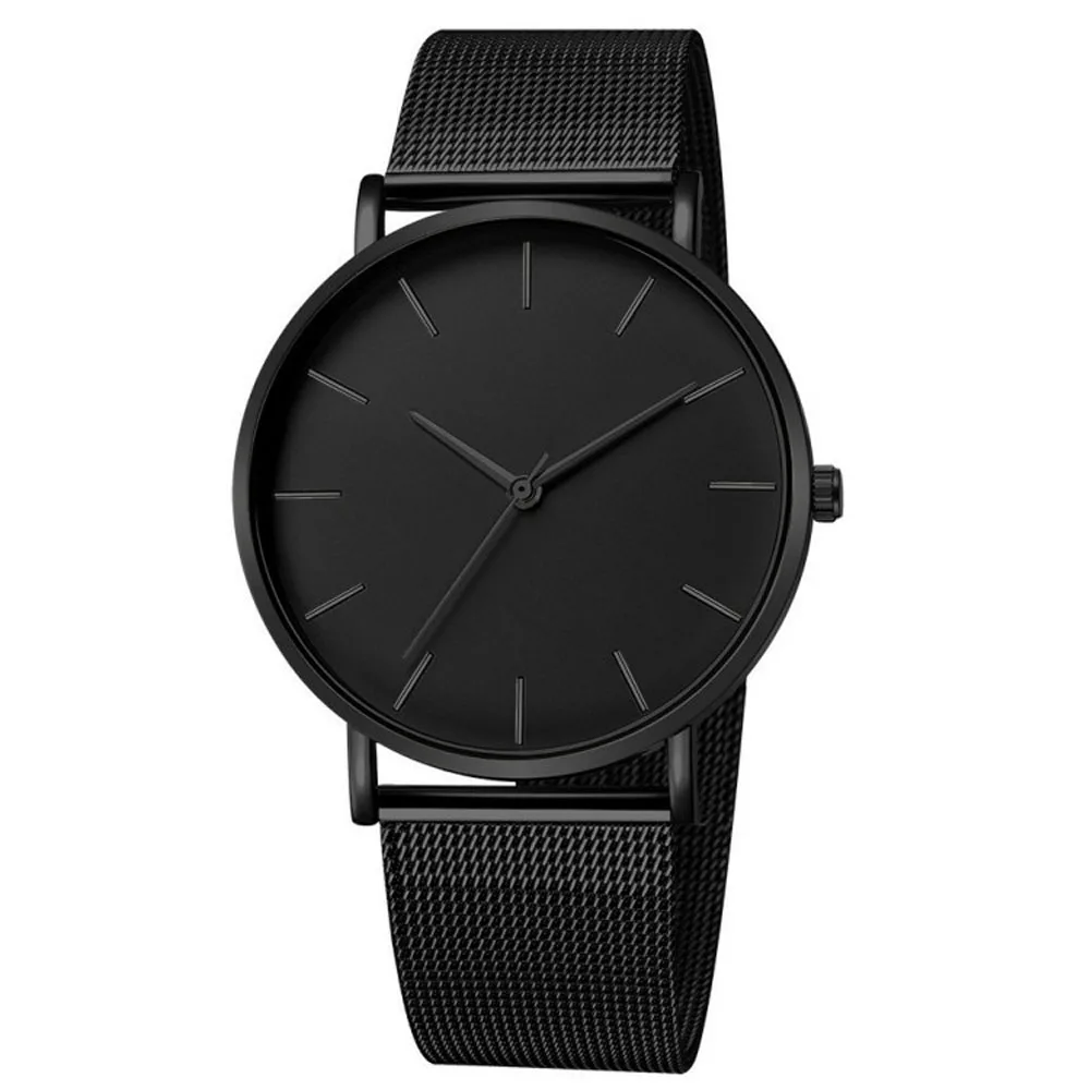 Canvas Strap Watch - レジャーシンプルレディースウォッチ 2026 ヴィンテージメッシュベルト 超薄型 ファッションラグジュアリーメンズ腕時計