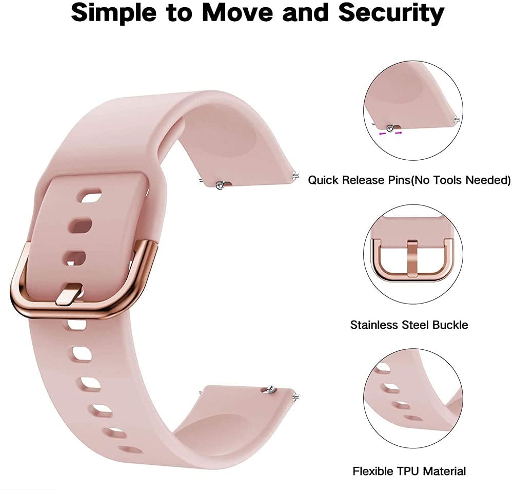 Amazfit GTS 2/4/3/GTS 2/4 Mini - Silicone Watch Band 22Mm のレビューと価格