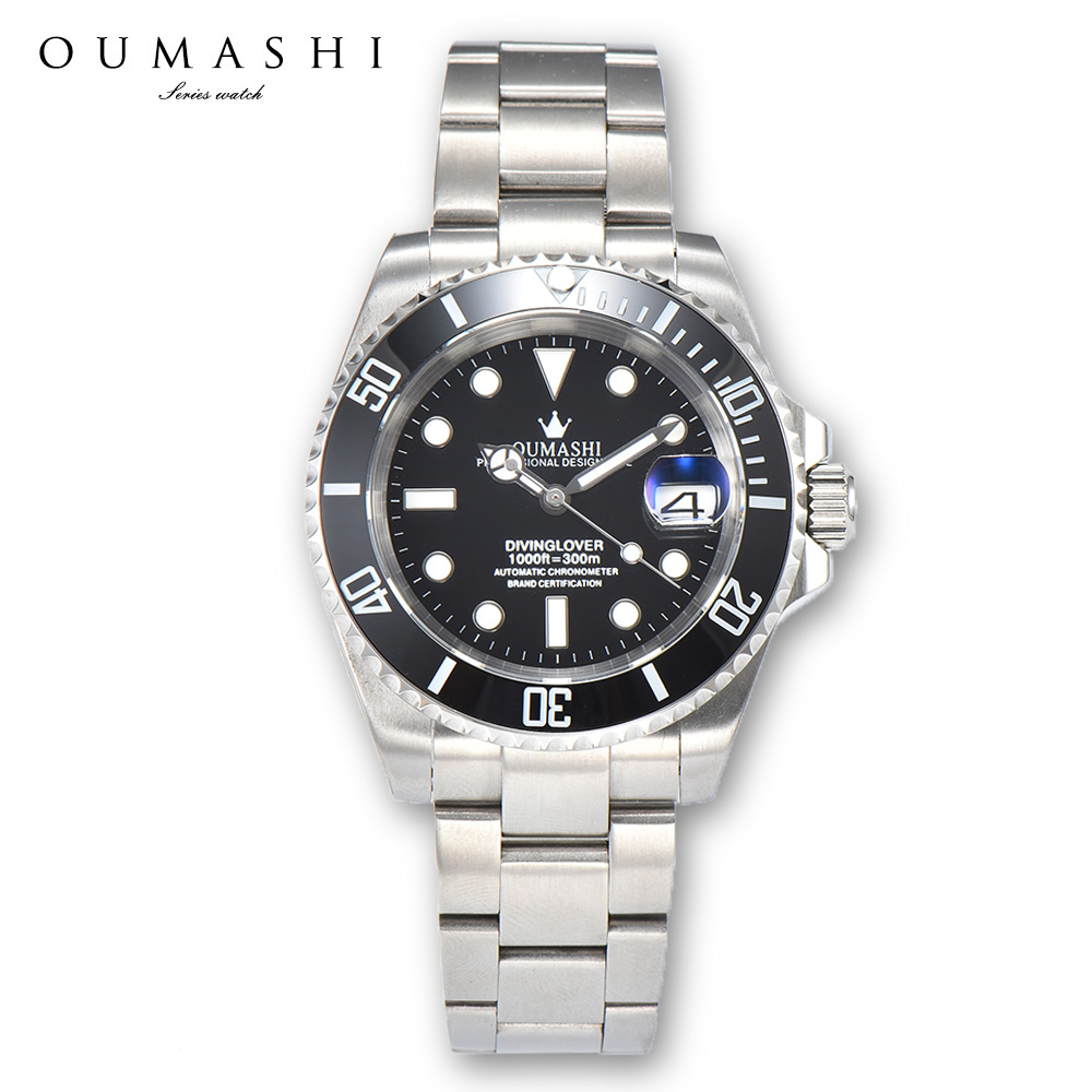40 ミリメートル時計自動機械式時計ステンレス鋼防水スポーツ - Stainless Bracelet Diver のレビューと価格