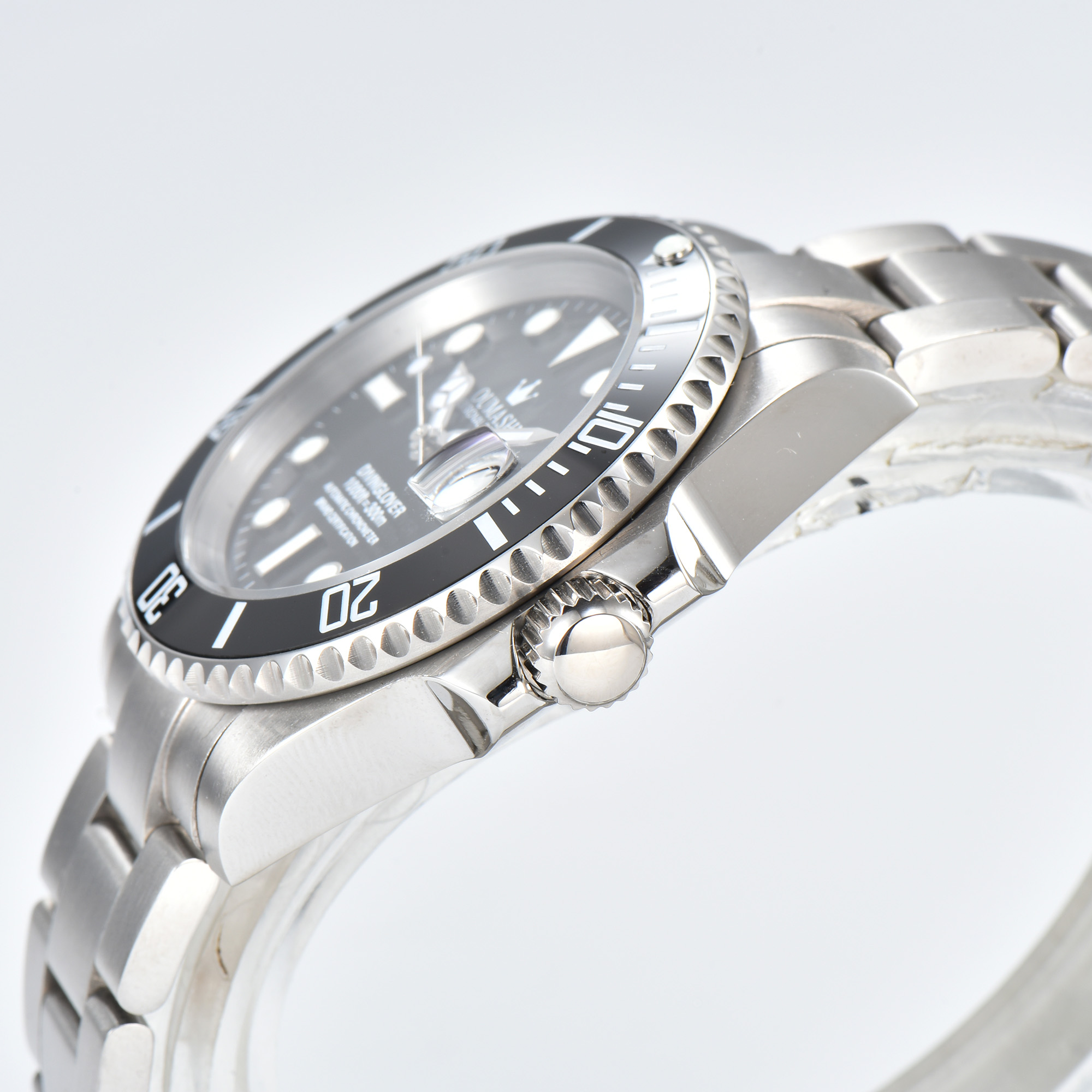 40 ミリメートル時計自動機械式時計ステンレス鋼防水スポーツ - Stainless Bracelet Diver のレビューと価格