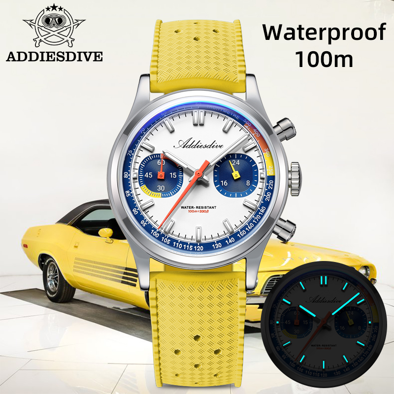 ADDIESDIVE ファッションメンズクォーツ腕時計 VK - Rubber Strap Diver のレビューと価格