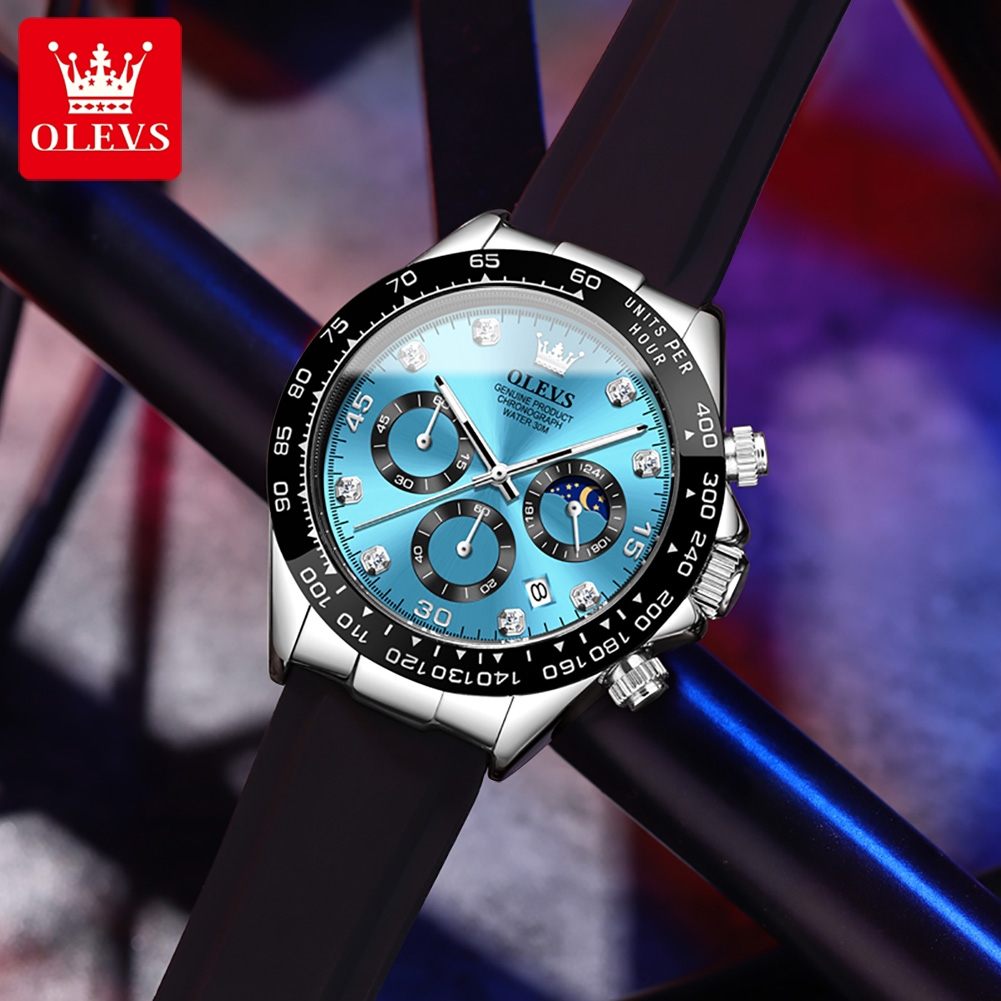 OLEVS 2875 メンズ腕時計オリジナルスポーツ防水夜光 - Leather Watch Band Men のレビューと価格
