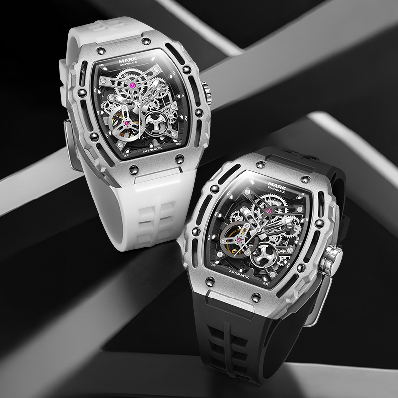 マークフェアホエール FW-6700 新しいメンズ自動腕時計 - Rubber Strap Diver のレビューと価格