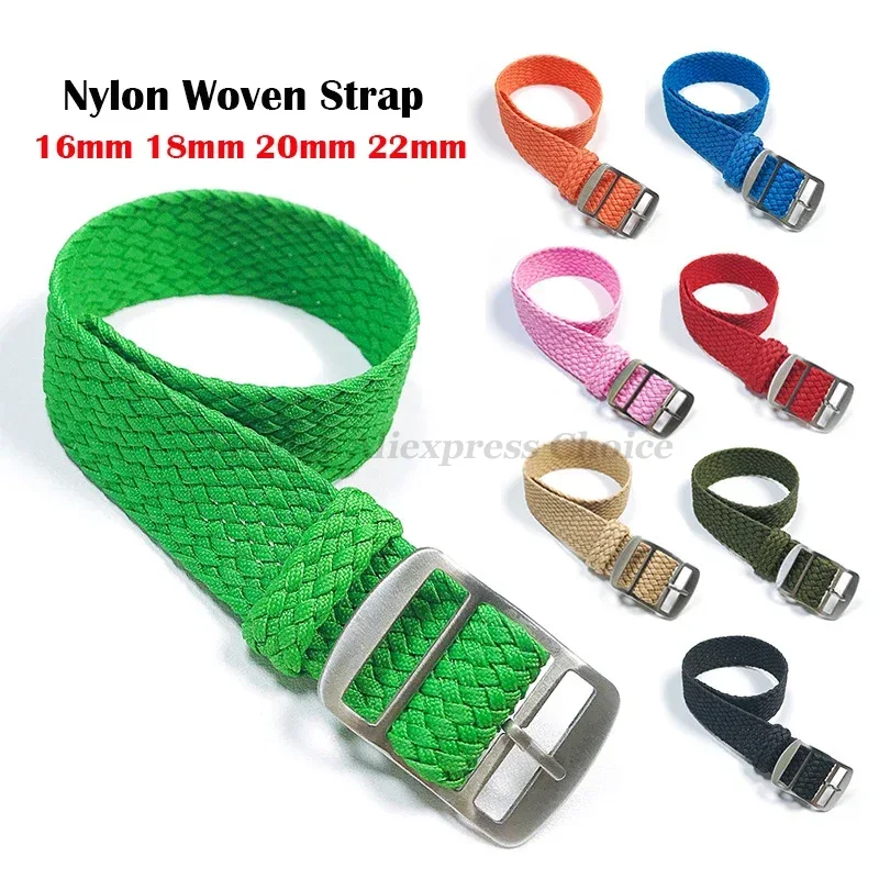 生地織ナイロン時計バンドリストバンド 14 ミリメートル 1 - Perlon Strap Woven のレビューと価格